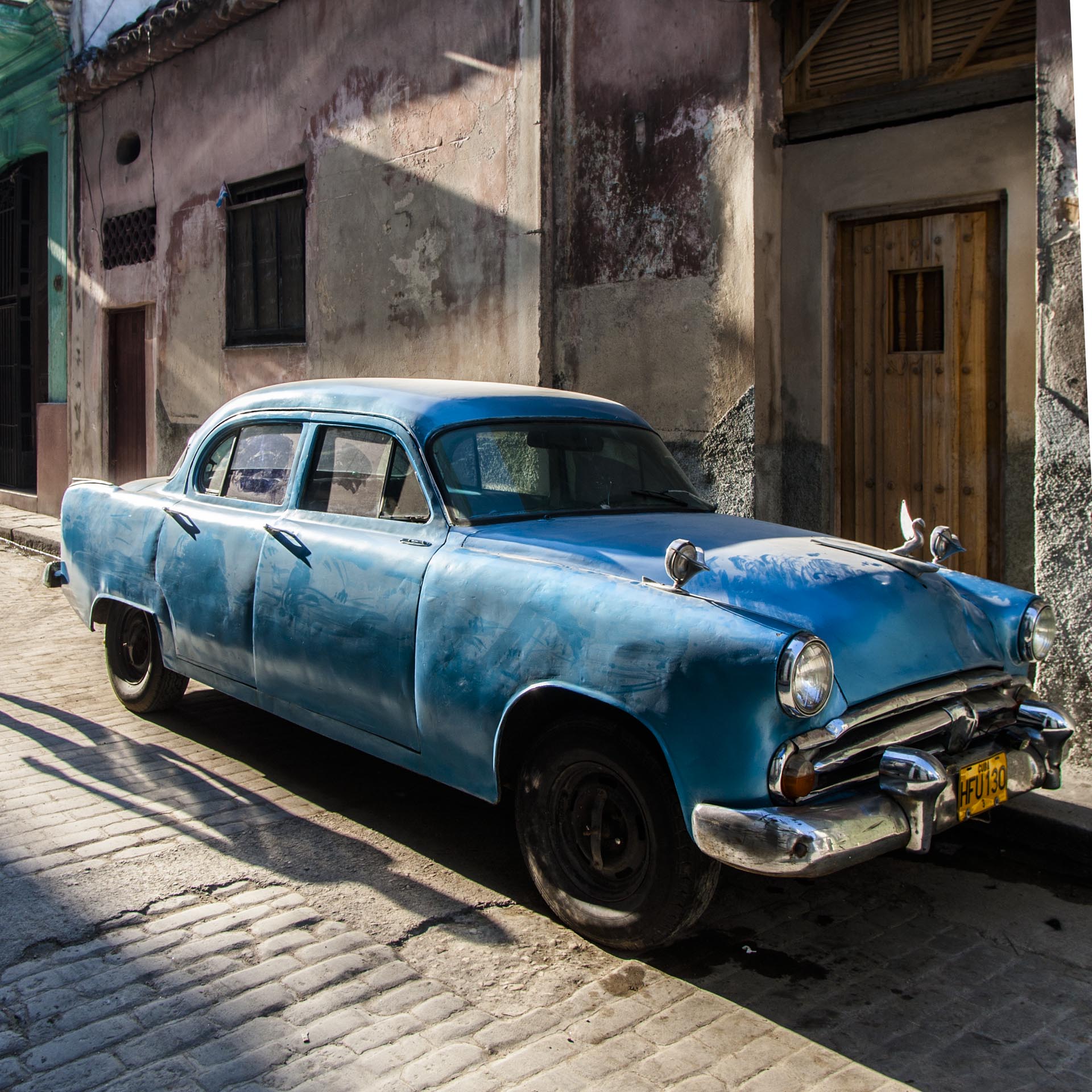 En klassisk amerikansk bil i Havanna, Cuba.